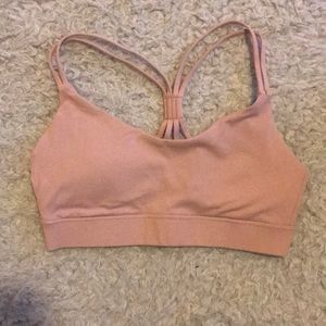 Light peach sports bras